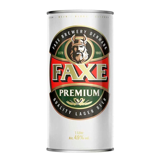 [2401] CERVEZA FAXE PREMIUM LAGER 1 LITRO