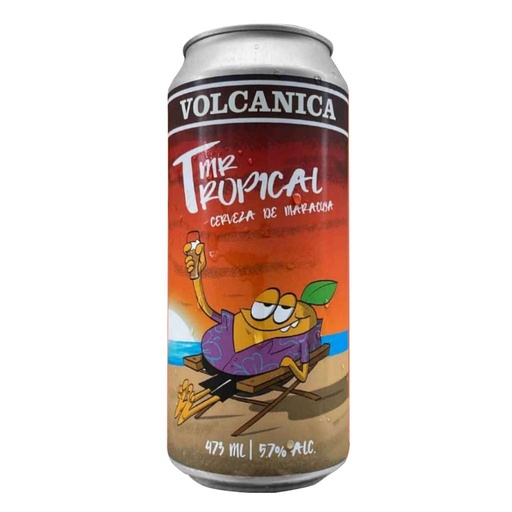 [4043] CERVEZA VOLCANICA MR TROPICAL MARACUYA 473 ML
