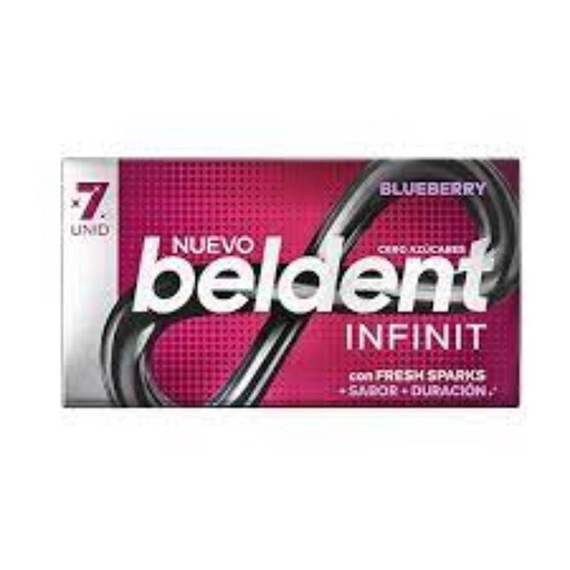 [30463] CHICLES BELDENT INFINIT BLUEBERRY 7 UNIDADES