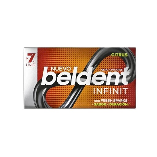 [30462] CHICLES BELDENT INFINIT CITRUS 7 UNIDADES