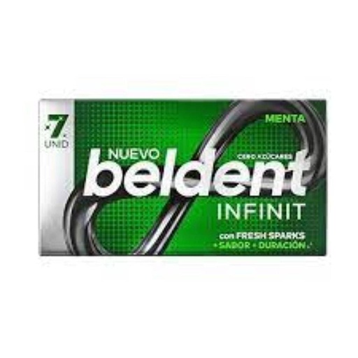 [30464] CHICLES BELDENT INFINIT MENTA 7 UNIDADES