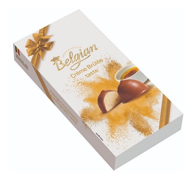 [90331] CHOCOLATE BELGIAN STICKS CREME BRULÉE 100 GRAMOS