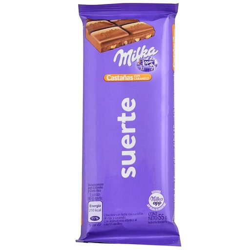 [30546] CHOCOLATE MILKA CASTAÑAS 55 GRAMOS