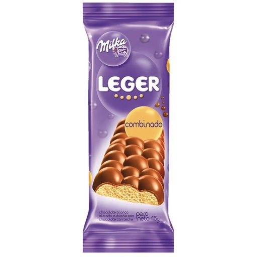 [558] CHOCOLATE MILKA LEGER COMBINADO 50 GRAMOS