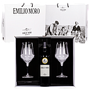 [4701] ESTUCHE VINO EMILIO MORO 2018 750 ML + 2 COPAS + SACACORCHOS