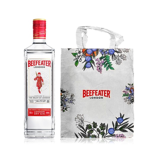 [32878] GIN BEEFEATER 750 ML + TOTE BAG BEEFEATER DE REGALO