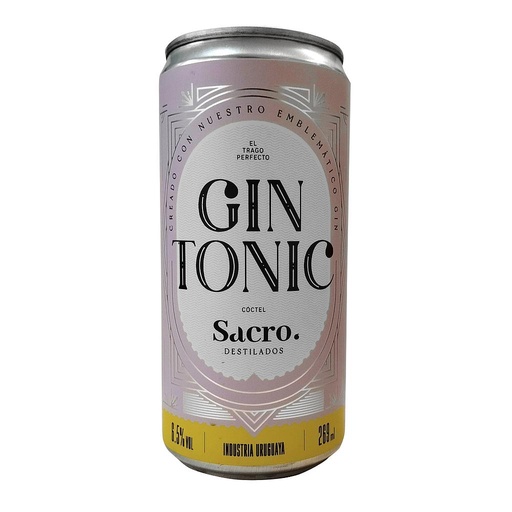 [33082] GIN TONIC SACRO 269 ML
