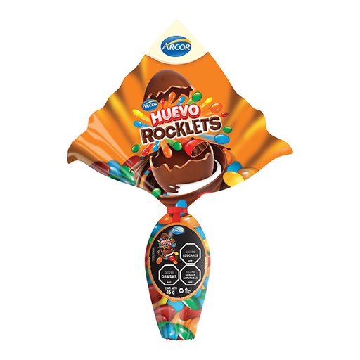 [35507] HUEVO DE PASCUA ROCKLETS 45 GRAMOS