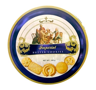 [2466] LATA DE GALLETAS IMPERIAL BUTTER COOKIE 340 GRAMOS