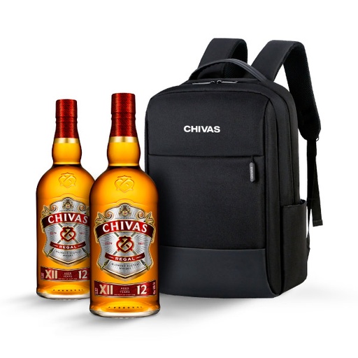[13850] 2 CHIVAS REGAL 1 LITRO + MOCHILA CHIVAS DE REGALO
