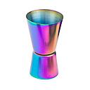 [4762] MEDIDOR JIGGER ACERO INOXIDABLE RAINBOW 25/50 ML
