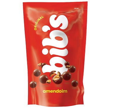 [4375] BIB S MANI C/CHOCOLATE POUCH 140 GRAMOS