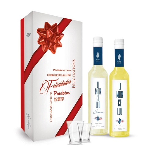 [2614] PACK LIMONCELLO DEEP + CREMA LIMONCELLO + 2 VASOS