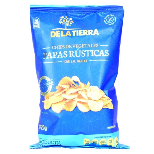 [4734] PAPAS RUSTICAS DE LA TIERRA CON SAL MARINA 120 GRAMOS