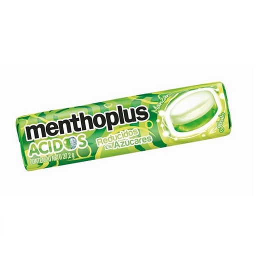 [12715] PASTILLAS MENTHOPLUS ACIDOS MANZANA 28 GRS.       