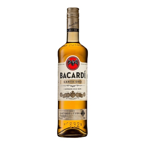 [1637] RON BACARDI CARTA ORO 700 ML