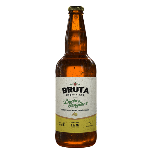 [508] SIDRA ARTESANAL BRUTA LIMON Y JENGIBRE 500 ML