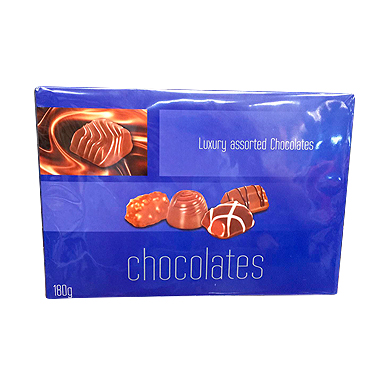 [1699] BOMBONERA CHOCOLATE BLAU 180 GRAMOS