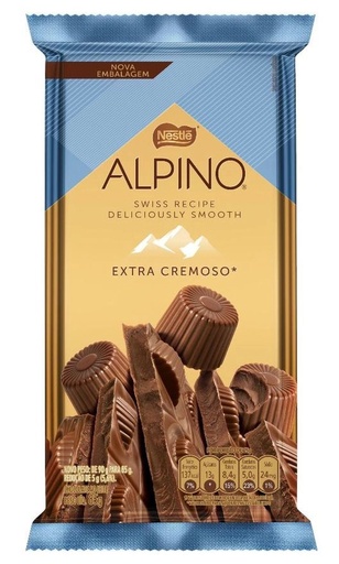 [31316] TABLETA CHOCOLATE ALPINO EXTRA CREMOSO 85 GRAMOS