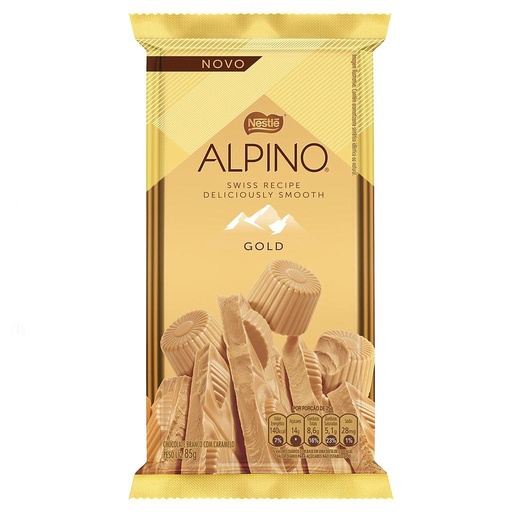 [31315] TABLETA DE CHOCOLATE ALPINO GOLD 85 GRAMOS