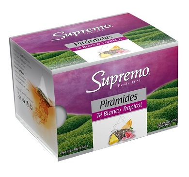 [12319] TE SUPREMO 15 BOLSITAS BLANCO TROPICAL            