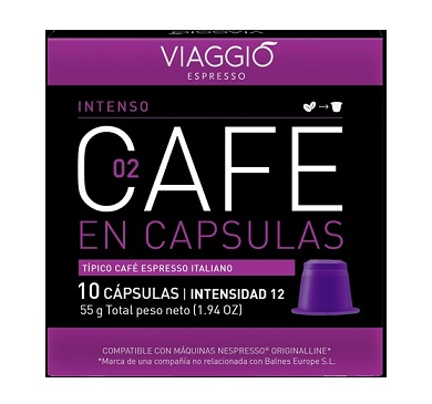 [12353] VIAGGIO CAFE EN CAPSULAS ESPRESSO X 10