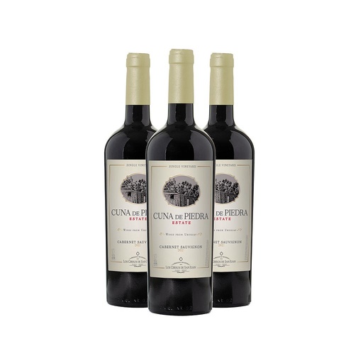 [35787] VINO CUNA DE PIEDRA ESTATE CABERNET SAUVIGNON 750 ML 3x2