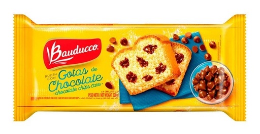 [3506] BUDIN BAUDUCCO GOTAS DE CHOCOLATE 200 GRAMOS      