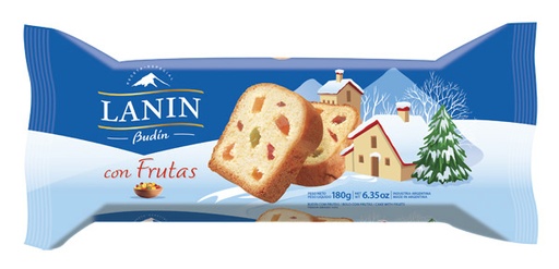 [30690] BUDIN LANIN FRUTAS 180 GRAMOS