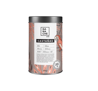 [4296] CAFE GANACHE CASTAÑAS MOLIDO 250 GRAMOS