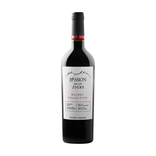 [4424] VINO PASSION DE LOS ANDES MALBEC COLLECTION 750 ML