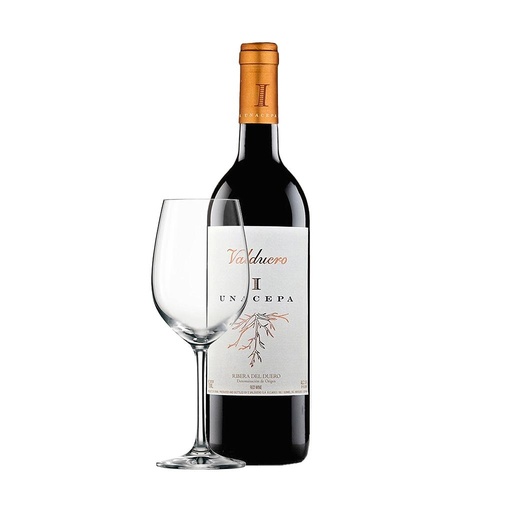 [35664] VINO VALDUERO UNA CEPA 2019 750 ML + COPA RIEDEL