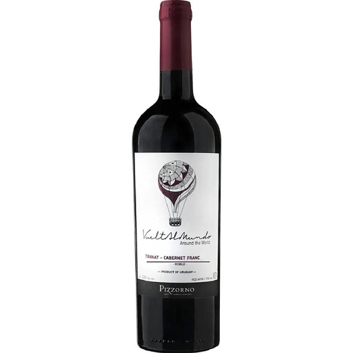 [4111] VINO VUELTA AL MUNDO TANNAT CABERNET FRANC ROBLE 750 ML