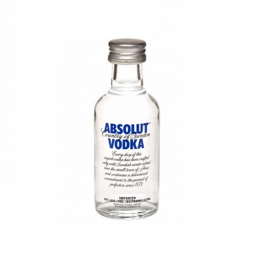 [2670] VODKA ABSOLUT 50 ML                               