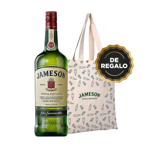 [31337] WHISKEY JAMESON 1 LITRO + TOTE BAG DE REGALO