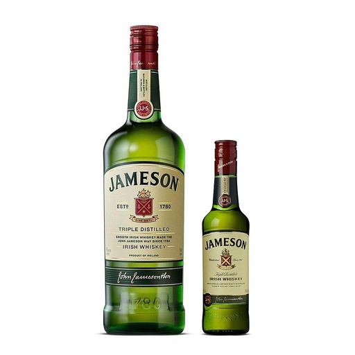 [13799] WHISKEY JAMESON LITRO + PETACA JAMESON DE REGALO