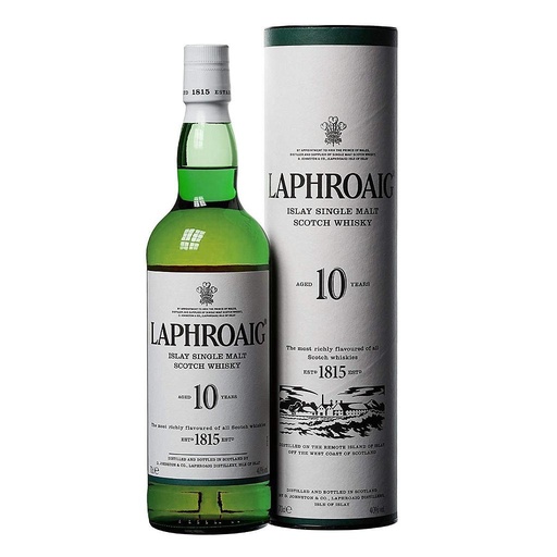 [4141] WHISKY DE MALTA LAPHROAIG 10 AÑOS 750 ML