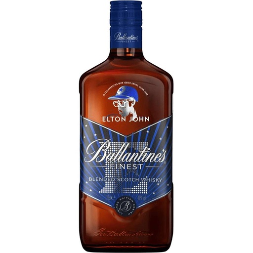 [34323] WHISKY ESCOCES BALLANTINES EDICION LIMITADA ELTON JHON  1LITRO