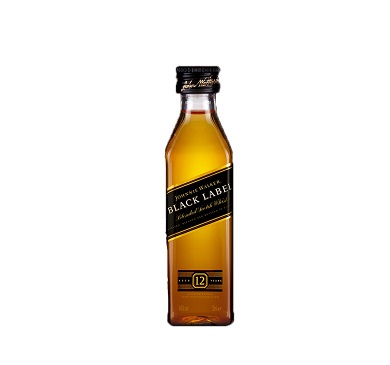 [1343] WHISKY ESCOCES JOHNNIE WALKER BLACK LABEL 50 ML