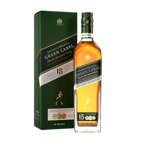 [2837] WHISKY ESCOCES JOHNNIE WALKER GREEN LABEL 750 ML