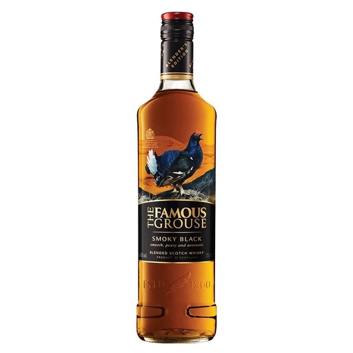 [2813] WHISKY ESCOCES THE FAMOUS GROUSE SMOKY BLACK 700 ML